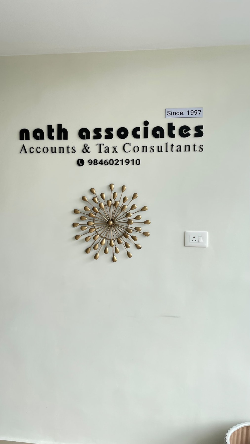 Since 1997 Signage — Nath Associates office
